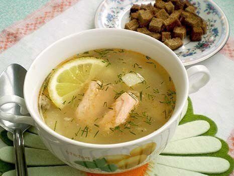 Фото к рецепту: Суп с гречкой и горбушей