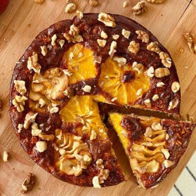 Овсяная шарлотка