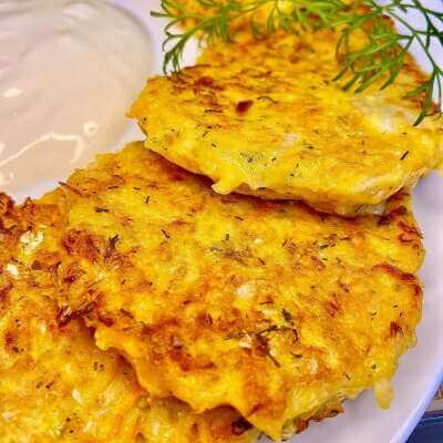 Фото к рецепту: Овощные оладушки! Вкуснота