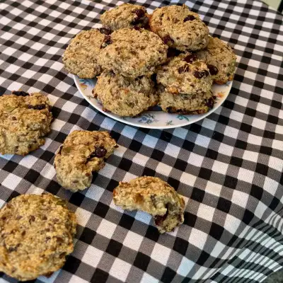 Фото к рецепту: Овсяное печенье