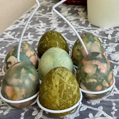 Фото к рецепту: Оливковые яйца