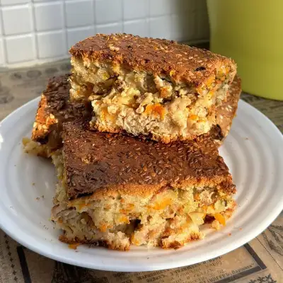 Заливной пирог с мясом