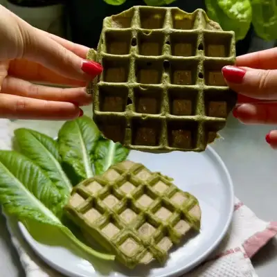 Шпинатные вафли