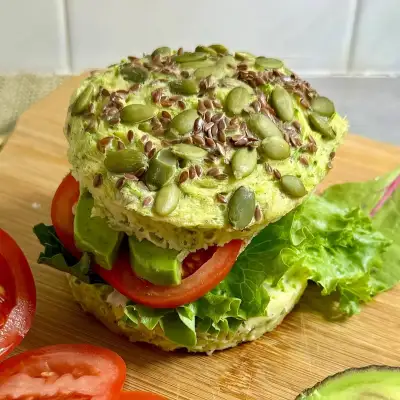 Фото к рецепту: Бургер из кабачков