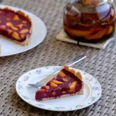 Чизкейк с черной смородиной