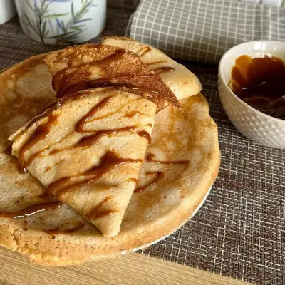 Фото к рецепту: Кокосовый блинчики без глютена