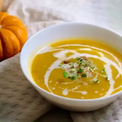 Ароматный тыквенный суп с беконном
