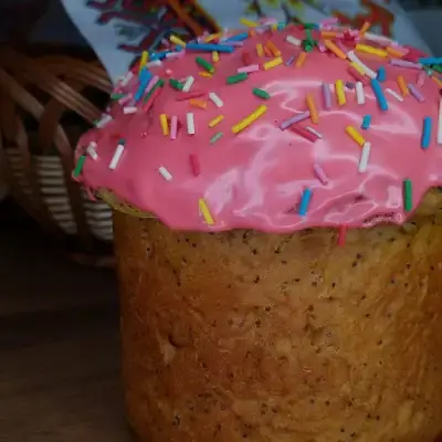 Простой кулич с добавлением майонеза